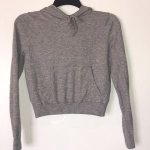 Cropped Grey Hoodie